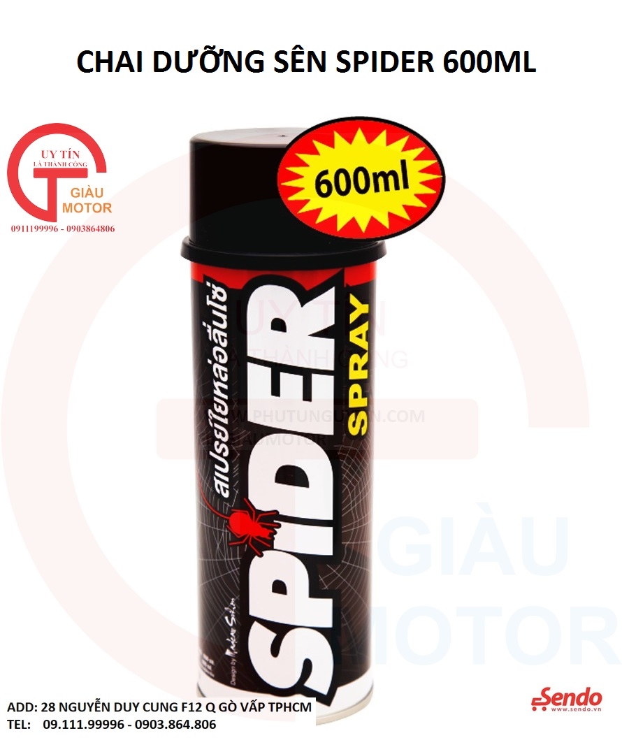 CHAI DƯỠNG SÊN SPIDER 600ML ,UY TÍN , CHẤT LƯỢNG